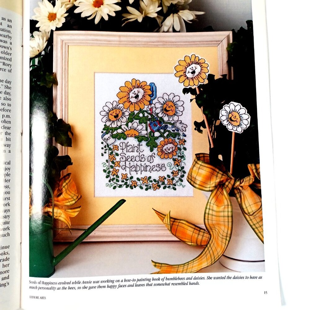 For the Love of Cross Stitch Magazine Leisure Arts 8 Projects 32 Pages May 2002 - Picture 7 of 10
